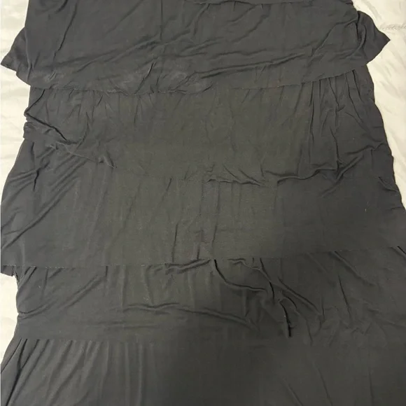 Sharon Young Black Maxi Tiered Skirt - Picture 4 of 4